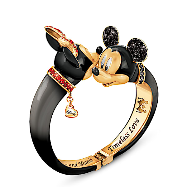 Disney Timeless Love Mickey Mouse And Minnie Mouse Bangle Bracelet