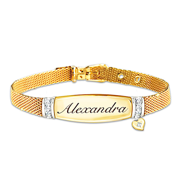 Love For My Daughter Personalized Diamond Bracelet - Personalized Jewelry