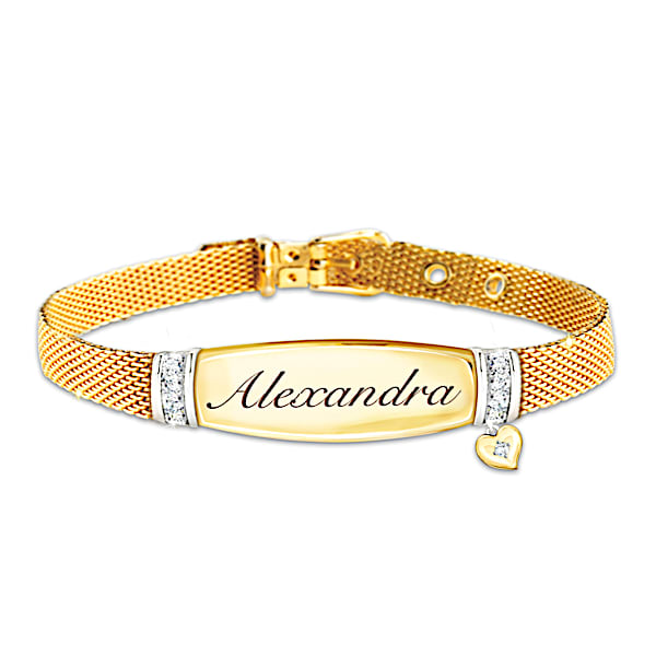 Love For My Daughter Personalized Diamond Bracelet - Personalized Jewelry
