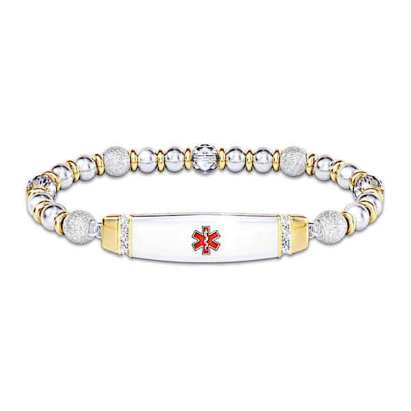 Medical Alert Prescription Personalized Women's Bracelet - Personalized Jewelry