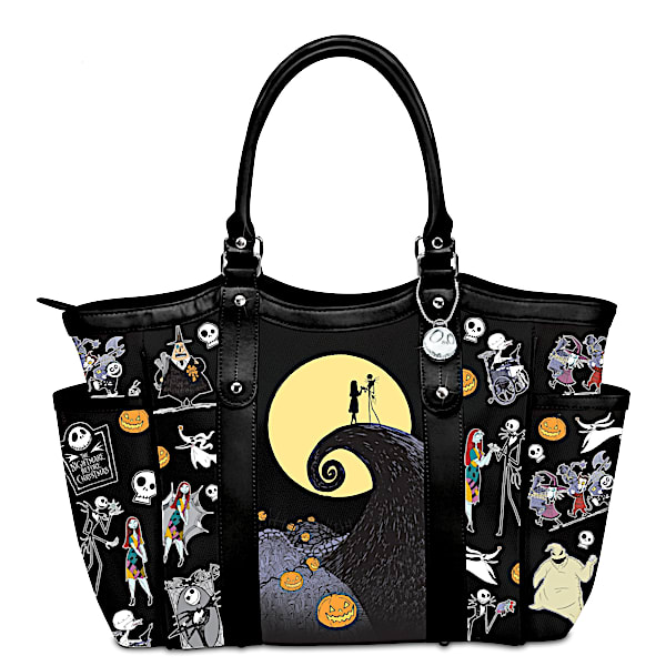 Disney Tim Burton's The Nightmare Before Christmas Polyester Tote Bag: 18" Wide