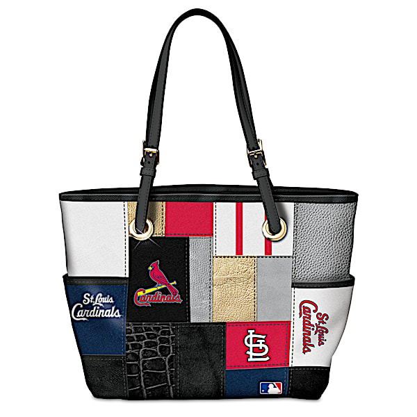 St. Louis Cardinals MLB Patchwork Tote Bag With Team Logos