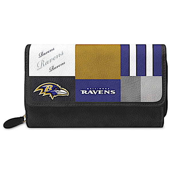 For The Love Of The Game NFL Baltimore Ravens Patchwork Wallet