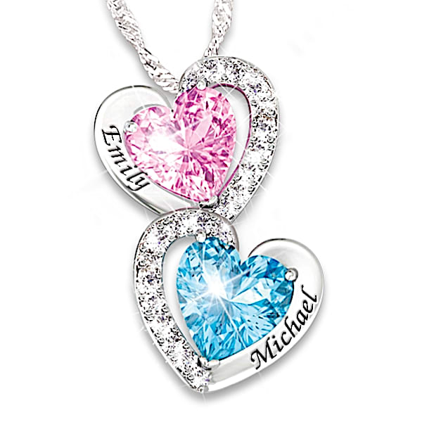 Every Beat Of My Heart Personalized Birthstone Heart Pendant Necklace - Personalized Jewelry