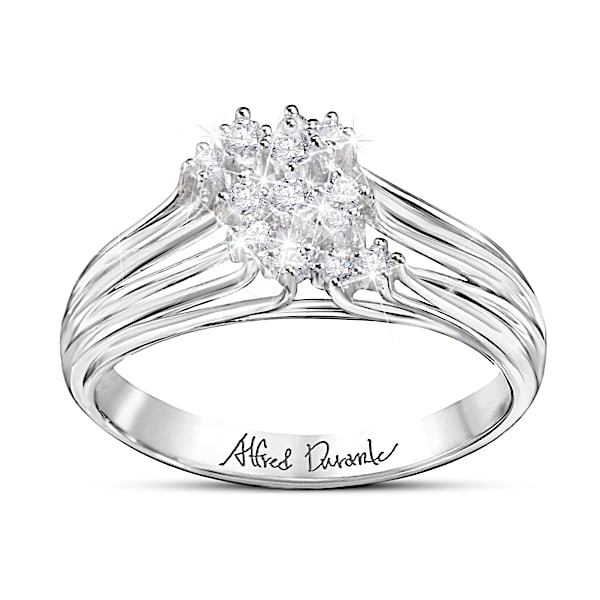 Manhattan Women's White Topaz Ring