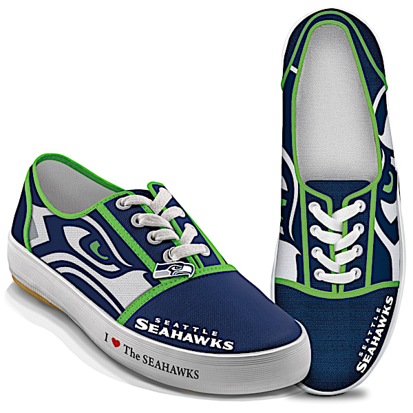 I Love The Seattle Seahawks Women's Canvas Shoes