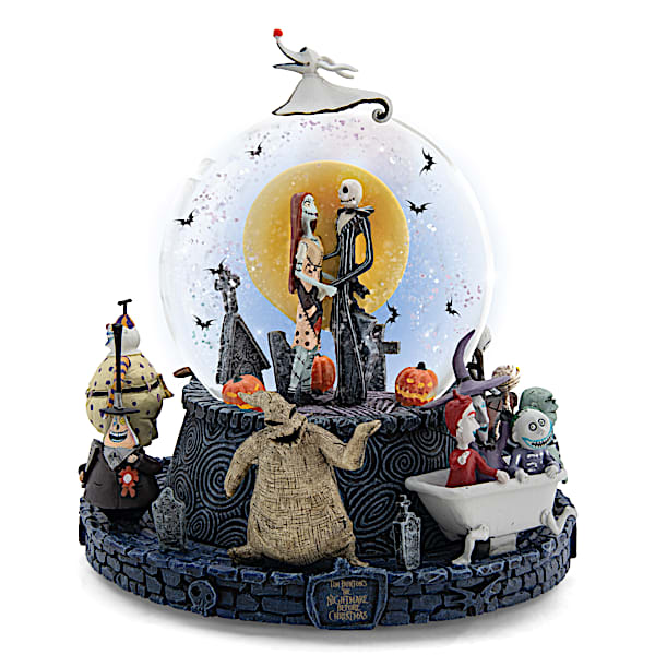 Disney The Nightmare Before Christmas Musical Glitter Globe