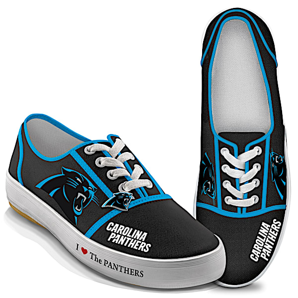 I Love The NFL Carolina Panthers Women's Canvas Shoes