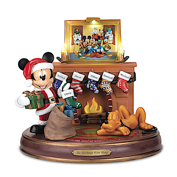 The Disney The Stockings Were Hung...Musical Personalized Sculpture