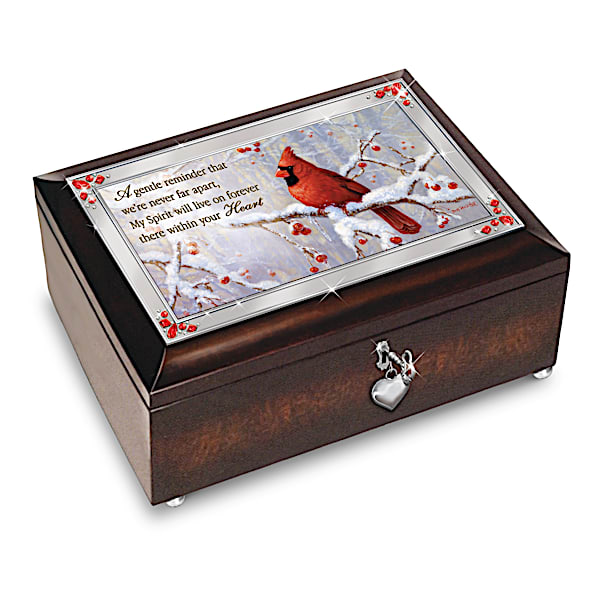 Keepsake Music Box: Messenger From Heaven Cardinal Jewelry Music Box