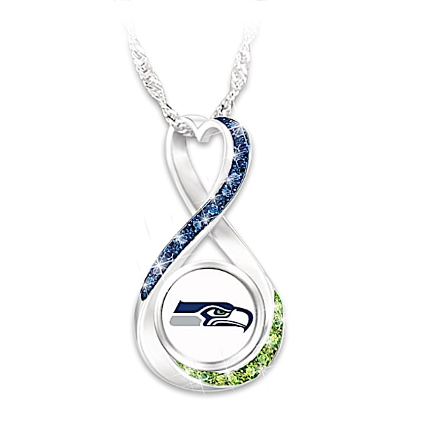 NFL Seattle Seahawks Forever Women's Infinity Pendant Necklace