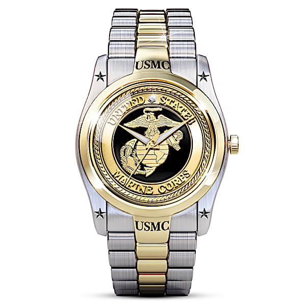 USMC Men's Stainless Steel Dress Watch