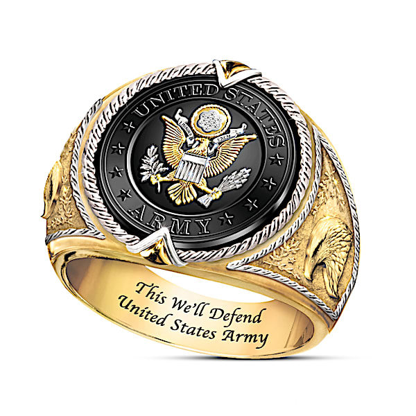 This We'll Defend Men's U.S. Army Tribute Ring