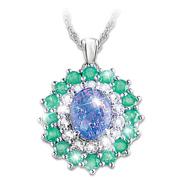 Alfred Durante Opal Island Women's Gemstone Pendant Necklace