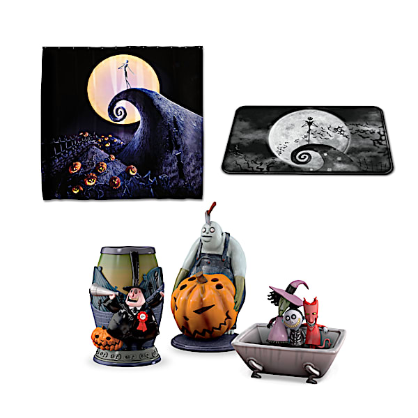 Disney Tim Burtons Nightmare Before Christmas Bath Ensemble Accessories Set