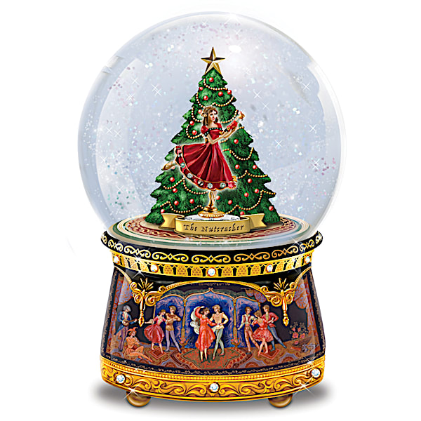 Nutcracker Musical Glitter Globe