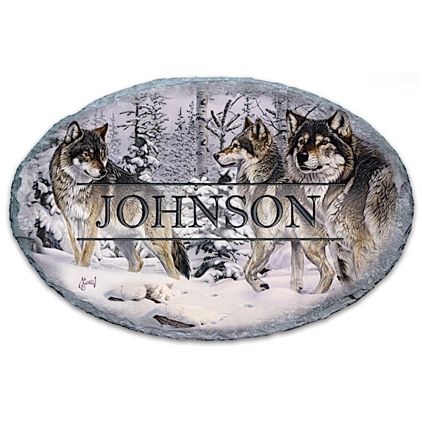 Gathering Of The Pack Personalized Wolf Welcome Sign