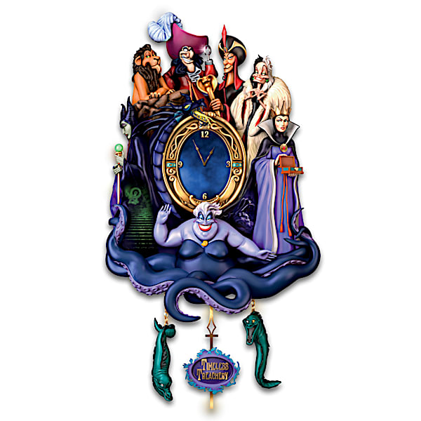 Disney Classic Villains Timeless Treachery Illuminated Cuckoo Clock