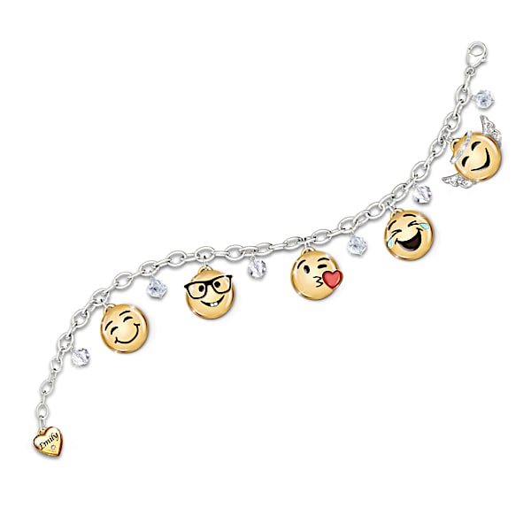 A Message Of Love Granddaughter Emoji Bracelet