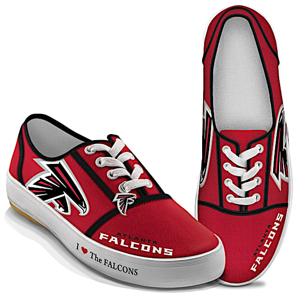 I Love The NFL Atlanta Falcons Women's Canvas Shoes