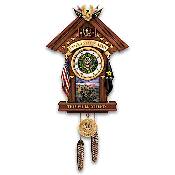 This We'll Defend US Army Cuckoo Clock