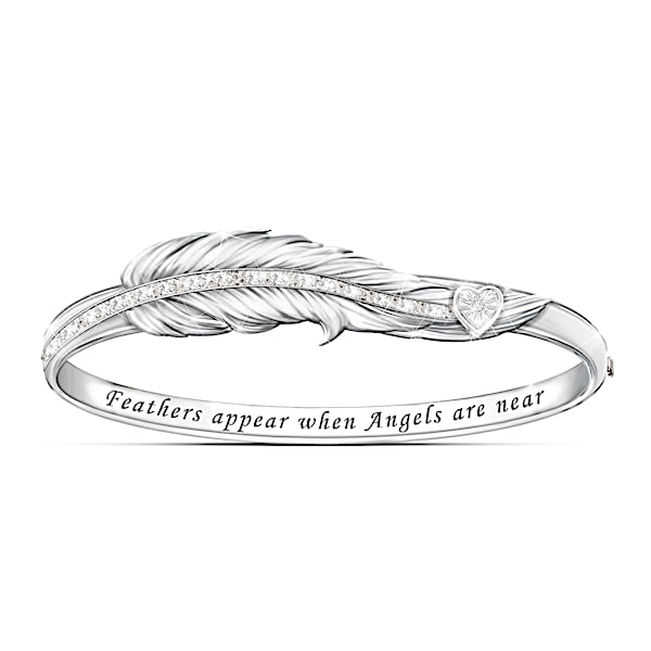 When Angels Are Near Remembrance Diamond Bracelet