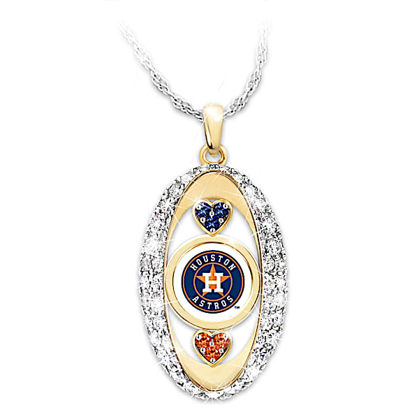 For The Love Of The Game Houston Astros Women's MLB Pendant Necklace