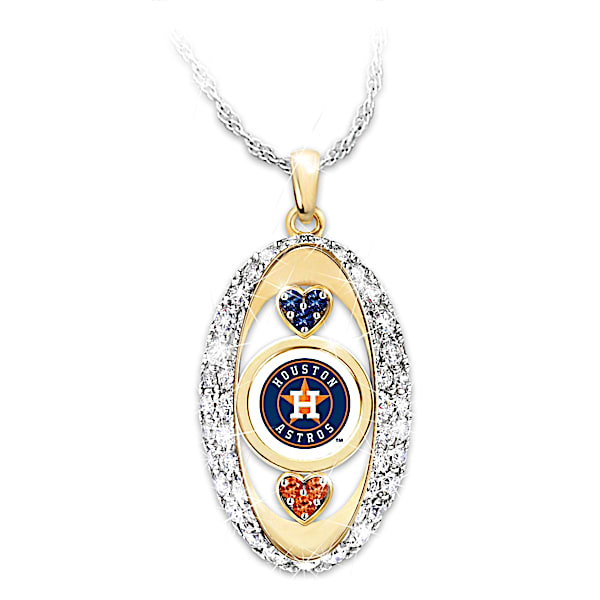 For The Love Of The Game Houston Astros Women's MLB Pendant Necklace