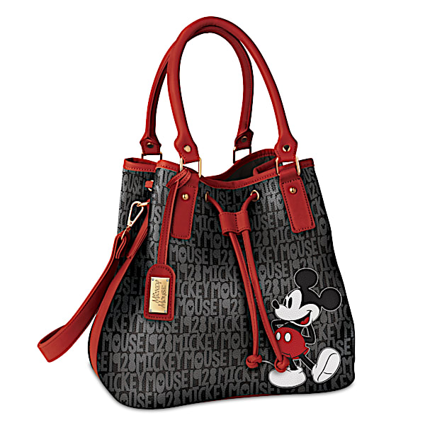 Disney Forever Mickey Mouse Women's Handbag With Luggage Tag