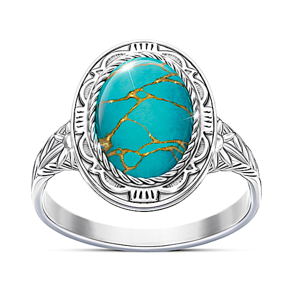 Santa Fe Spirit Women's Blue Mojave Turquoise Ring
