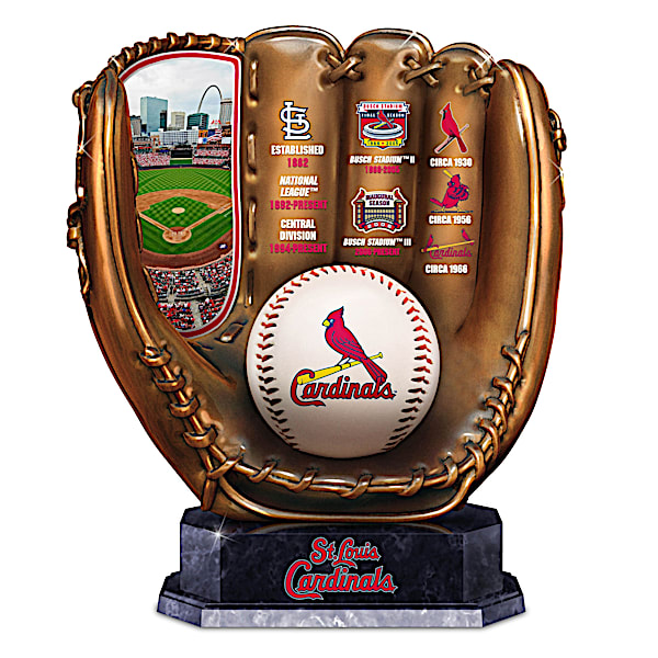 St. Louis Cardinals MLB Cold-Cast Bronze Commemorative Glove Sculpture