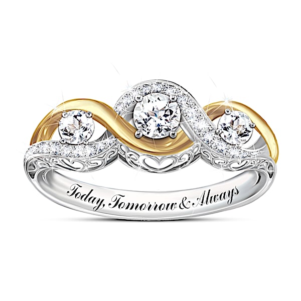 I Love You Always Women's Topaz Ring