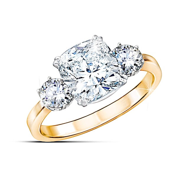 Meghan Markle Engagement-Inspired Ring: Royal Love 8-Carat Diamonesk Ring
