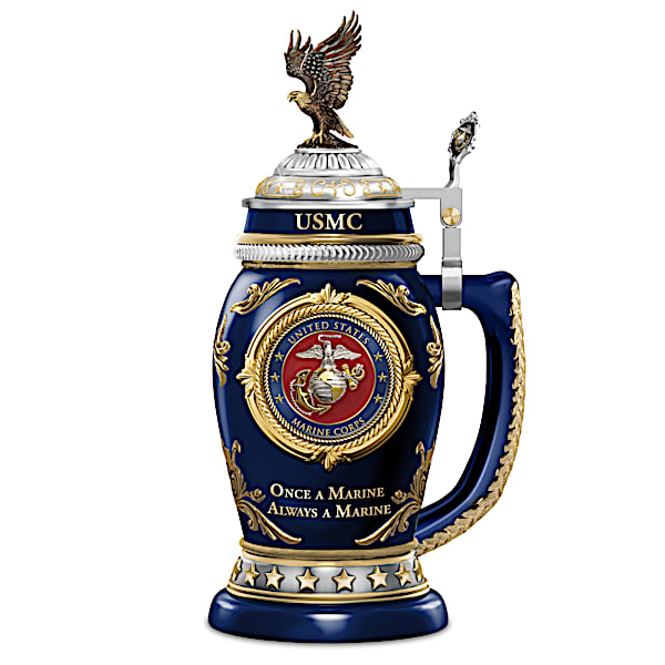 USMC VALUES Heirloom Porcelain Stein