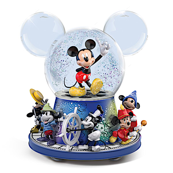 Disney Mickey Mouse Rotating Glitter Globe