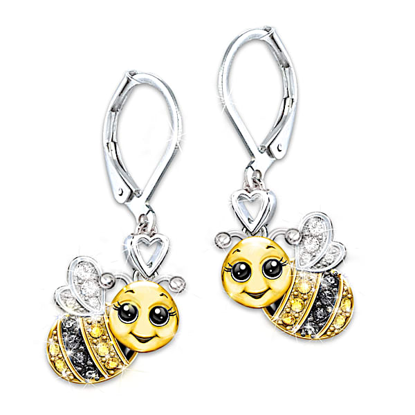 Granddaughter, Always Bee Yourself Crystal Earrings