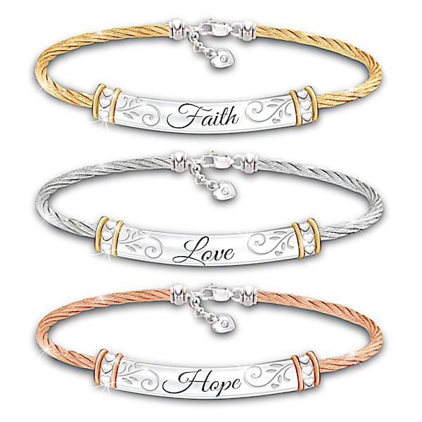 Guiding Words Of Inspiration Women's Bracelet Set