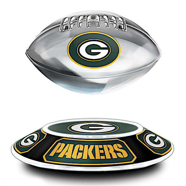 Green Bay Packers Illuminated Levitating NFL Football