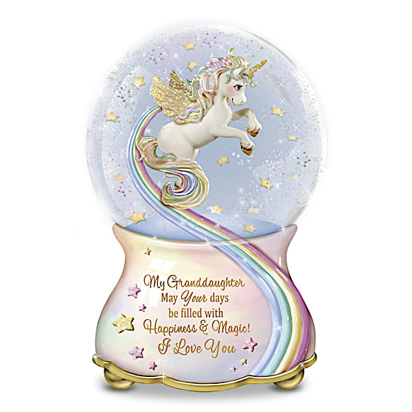 My Granddaughter, You Are Magical Musical Glitter Globe
