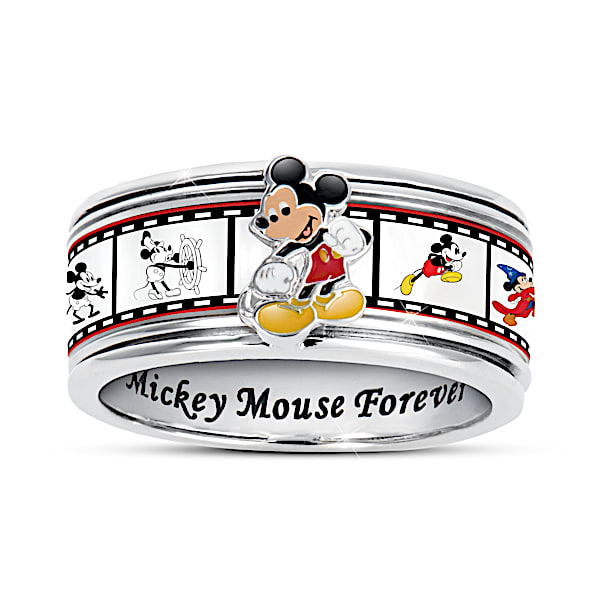 Disney Mickey Mouse Forever Women's Spinning Ring