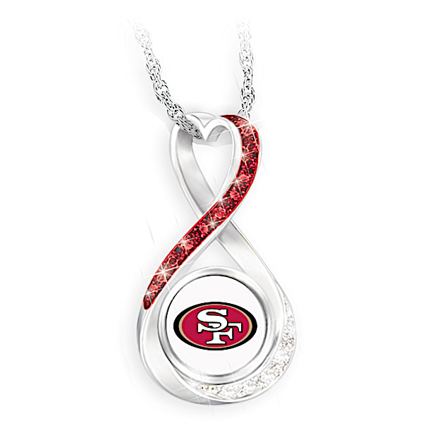 San Francisco 49ers Forever Infinity Pendant Necklace