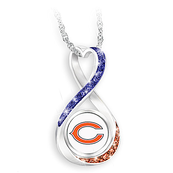 Chicago Bears Forever Infinity Pendant Necklace