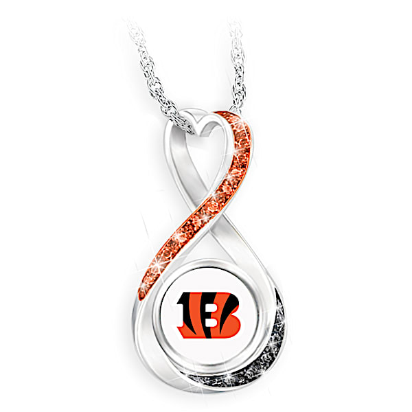 Cincinnati Bengals Forever Infinity Pendant Necklace