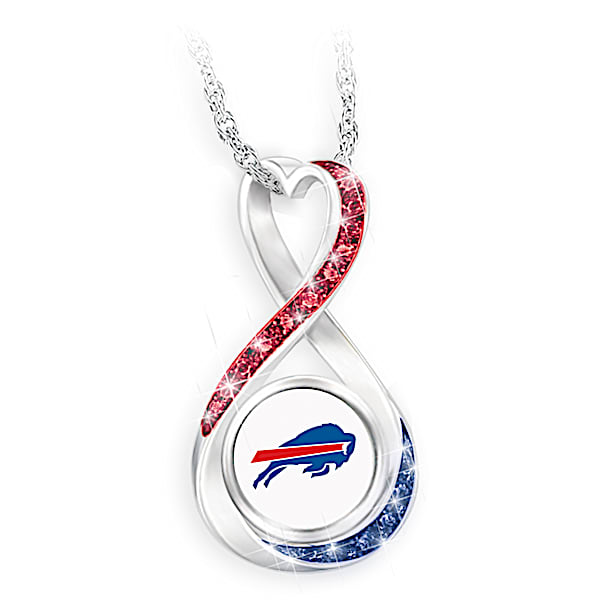 Buffalo Bills Forever Infinity Pendant Necklace