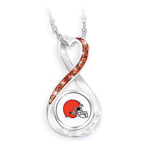 Cleveland Browns Forever Infinity Pendant Necklace