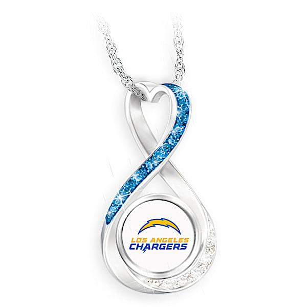 Los Angeles Chargers Forever Infinity Pendant Necklace