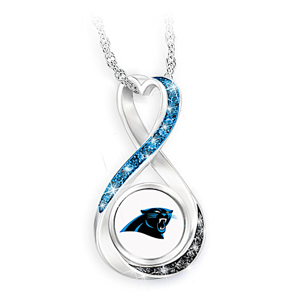 Carolina Panthers Forever Infinity Pendant Necklace