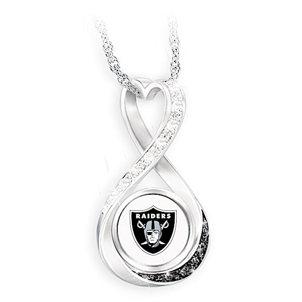 Raiders Forever Infinity Pendant Necklace