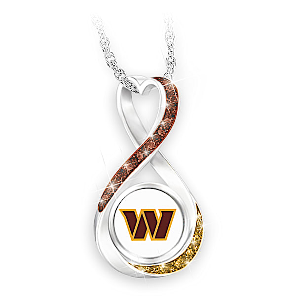 Washington Commanders Forever Infinity Pendant Necklace