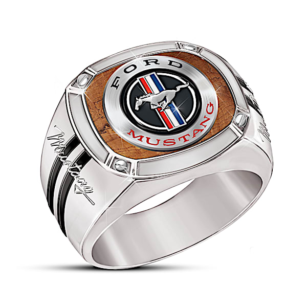Ford Mustang: An American Classic Men's Stainless Steel Ring
